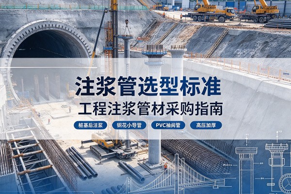 连山注浆管选型标准